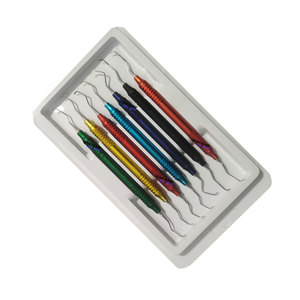 Juego de 7 Piezas de Curetas Dentales Profesionales de Acero Inoxidable, Instrumentos Quirúrgicos Periodontales - Product Image 4