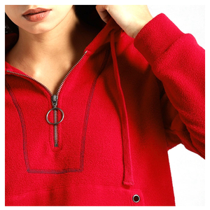 Sudadera con Capucha para Mujer, Lisa, Teñida, de Invierno, con Logotipo Personalizado, Talla Grande, 100% Algodón, Felpa, Ecológica, Precio Económico al por Mayor - Product Image 6