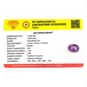 Piedra Preciosa Suelta de Amatista Natural de Corte Oval y Esmeralda de 6 Quilates para Joyería Fina - Product Image 4