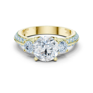 Bague exclusive en diamant de laboratoire taille ronde, élégante, pour femme, bijoux de mariage et de fiançailles, fournisseur OEM en gros - Product Image 3