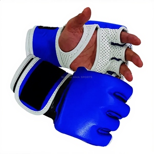 Gants de boxe MMA professionnels en cuir avec doublure intérieure épaissie pour fermeture – Légers, respirants, séchage rapide, unisexe - Product Image 1