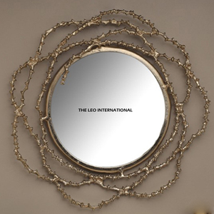 New Arrivals Antler Look Wall <b>Mirrors</b> Decorative <b>Silver</b> Theme Modern Stylish Metal Wall Mount Living Room Decor <b>Mirrors</b> - Product Image 5
