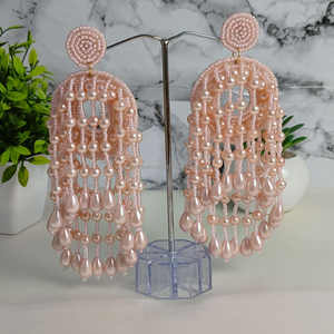 Pendientes de Resina Pintados a Mano Ecológicos de Primera Calidad, Superficie Lisa y Brillante, Estilo Boho, Colores Personalizados, Hechos a Mano, Económicos - Product Image 3