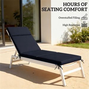 Set di cuscini per sedia lounge da esterno blu navy, 2 pezzi (solo cuscini) - Product Image 2