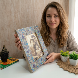 Handmade Durable Waterproof Wood Modern Design Vertical Photo <b>Frame</b> with Gravure Printing 1 Color for Tabletop Home Use - Product Image 1