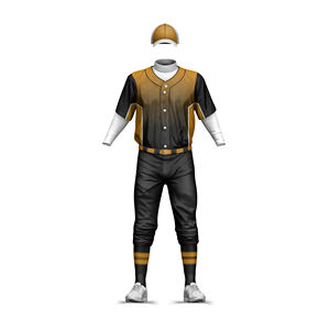 Uniforme de Béisbol Sublimado de Alta Calidad para Hombre, Manga Larga, Transpirable, Conjuntos de Uniformes de Béisbol Personalizados al por Mayor - Product Image 3