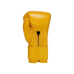 Guantes de Boxeo de Cuero Amarillo con Correa de Muñeca Ajustable con Gancho y Bucle, Impermeables y Transpirables, Personalizables para Adultos - Product Image 6
