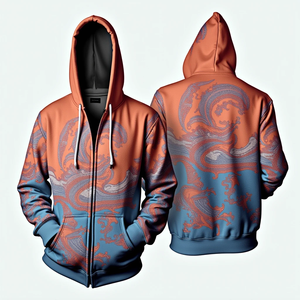 Sudadera con Capucha Sublimada Extra Grande para Mujer, Hombros Caídos, Manga Larga, Estampado Digital Informal, Ropa Deportiva para Exteriores - Product Image 5