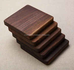 Posavasos de madera con estilo, alfombrillas para bebidas de madera Natural hechas a mano, superficie lisa duradera, perfectas para mesa de comedor y decoración de oficina - Product Image 6