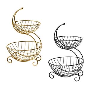 Cesta de frutas contemporánea de hierro del fabricante OEM, soporte decorativo de metal para frutas, para mesa de comedor, encimera de cocina, almacenamiento. - Product Image 6