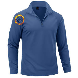 Camisetas al por mayor para hombre, con cierre de cremallera, de algodón y poliéster, diseño de logotipo personalizado, precio directo de fábrica, calidad garantizada. - Product Image 5