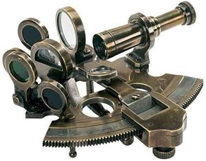 Réplique de Sextant Antique en Laiton – Instrument de Navigation Maritime Vintage pour Collectionneurs, Marins et Décoration Nautique - Product Image 3