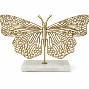 Centro de mesa decorativo de metal para mesa de café con acabado de diseño artesanal de primera calidad - Product Image 1