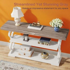 Long Modern Luxury Console <b>Table</b> Solid Wood with <b>Mirrored</b> Stainless Steel <b>Top</b> for Living Room Entry Farmhouse Hotel Decoration - Product Image 3