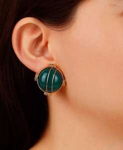 Boucles d'oreilles à clip en acrylique rondes |   2028 - Product Image 3