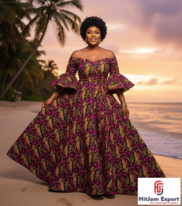 Tissu Ankara en Coton 100% Imprimé Wax Africain Premium – Vente en Gros Nigéria, Ghana, Sénégal – Textile Wax pour la Production de Vêtements - Product Image 3