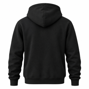 Sudadera con Capucha Negra Personalizada con Logotipo para Hombre |   Ropa Deportiva al por Mayor OEM con Etiqueta Privada - Product Image 2