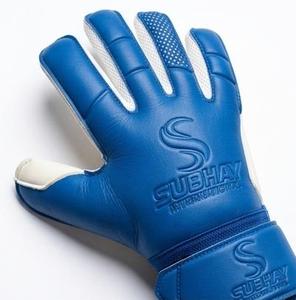 Guantes de Portero de Fútbol Subhay, Dedos Completos, Azul y Blanco, Cuero, Antideslizantes, Transpirables, Correa de Muñeca Ajustable, Unisex - Product Image 5