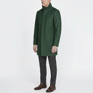 Veste d'hiver longue matelassée pour homme, manteau chaud rembourré avec col montant, poches latérales et fermeture avant - Product Image 4
