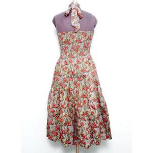 Elegant Digital Printed Maxi Cotton Floral Plus-size Women O-Neck Loose Fit Sleeveless Eco-Friendly Breathable Party <b>Dress</b> - Product Image 5