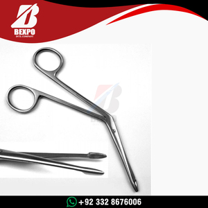 Pinzas de Cocodrilo de Alta Calidad para Oído y Nariz, con Mordazas Microdentadas, 14 cm y 16.5 cm, Instrumento ORL de Acero Inoxidable para Extracción de Polipos - Product Image 6