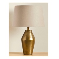 Lampe de table en métal martelé sans abat-jour pour salon lampe de table d'étude bureau armoire Table chevet décor lampe en gros