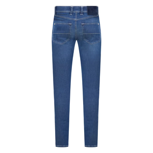 Jean en denim délavé coupe slim à jambe droite pour homme, taille mi-haute, en coton, décontracté, pour l'automne - Product Image 5