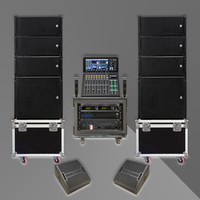 Système de haut-parleurs Line Array extérieur étanche passif LS3 KSL(6+2+2) Mono Wood Shell avec garantie de 3 ans