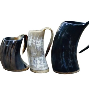 Auténtico cuerno vikingo para beber hecho a mano estilo Animal Mead Ale Tankard para entusiastas medievales técnica de mosaico ArtisanVibe - Product Image 1