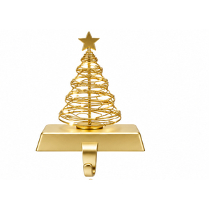 Soporte de Metal Dorado de Lujo para Calcetines Navideños, Decoración para Chimenea, Gancho para Calcetines Hecho a Mano de Aluminio - Product Image 3