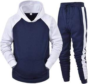 Survêtement à capuche pour homme, imprimé points rouges et noirs, coupe droite, longueur intégrale, respirant, style sportif, poches latérales, en polyester, pour l'automne - Product Image 4