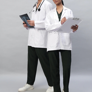 Bata de laboratorio para hombres y mujeres, ropa de trabajo profesional, tela ligera y transpirable, diseño cómodo, construcción duradera - Product Image 3