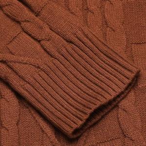 Suéteres de Cuello Alto para Hombre, Personalizados al por Mayor, Otoño Invierno, Casuales, de Algodón, Tejido de Cable, Bordados, Transpirables, Tallas Grandes, de Secado Rápido - Product Image 3