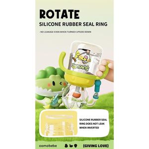 Tazze con Cannuccia a Forma di Balena con Cinturino Regolabile, Simpatici Coperchi Antigoccia e Manici per Bambini e Neonati - Product Image 3