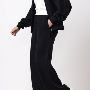 Pantalon de jogging mi-long en coton pour femme, coupe-vent, élastique, respirant, séchage rapide, grandes tailles, impression de logo personnalisée, vente en gros, bas de sport - Product Image 5
