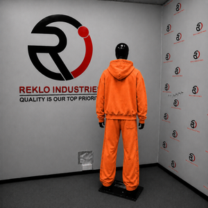 Conjunto Deportivo Premium Naranja para Hombre, Sudadera con Cremallera Completa y Pantalones Jogger, Estilo Casual Oversize, Ropa Deportiva para Gimnasio y Entrenamiento - Product Image 4
