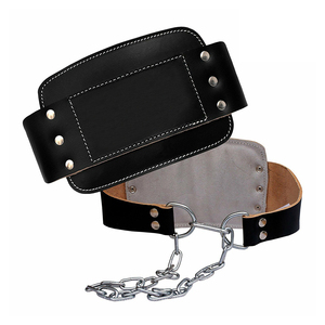 Cinturón de Cuero Genuino Profesional con Cadena Metálica Ajustable para Entrenamiento de Fuerza, Fisicoculturismo y Levantamiento de Pesas - Product Image 6