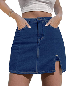 Casual High Waist Denim Skirt for Ladies Daily Wear Comfortable Fit Fashion Wholesale Women Demin Skirt in Competitive Price - Product Image 4