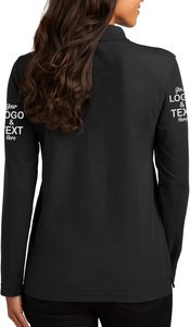 Chemises Polo Personnalisées Créez Votre Propre Chemise Polo à Manches Longues Personnalisée pour Femmes - Product Image 4