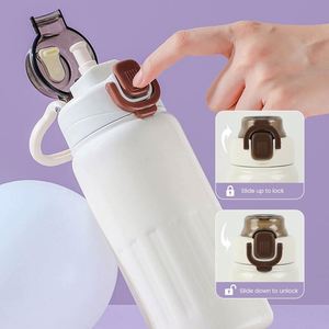 แก้วกาแฟสแตนเลสเก็บความร้อน ขนาด 500 มล. ป้องกันการรั่วซึม พร้อมฝาและหลอดดูด - Product Image 3