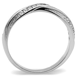 TK3259-High Polished Stainless Steel <b>Ring</b> with AAA Grade CZ Clear-Dishes & <b>Plates</b> - Product Image 3