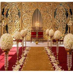 Panel de decoración para escenario de boda, telón de fondo para boda musulmana, paneles de flores de fibra, decoración para escenario, oferta de Año Nuevo, decoración para eventos en EE. UU. - Product Image 1