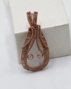 AAA+++ Natural <b>Moonstone</b> <b>Pendant</b> with Copper Wire Wrap Handmade Gemstone Jewelry Free Size Boho Healing Crystal <b>Pendant</b> - Product Image 3