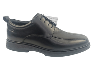 Zapatos Oxford de Vestir para Hombre, de Cuero Genuino Negro, con Cordones, Punta Redonda, Color Sólido, para Oficina y Carrera Profesional, Aptos para Todas las Temporadas - Product Image 1