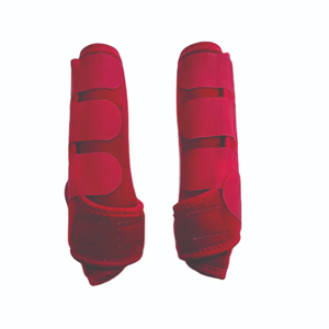 Bottes d'équitation réglables et légères en néoprène pour l'extérieur avec sangles croisées, protège-tendons avant/arrière, protections personnalisables pour chevaux - Product Image 4