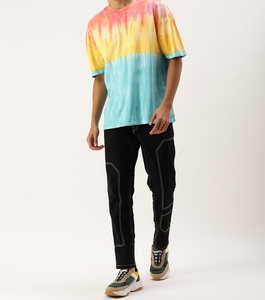 T-shirt Homme 2026 Personnalisé Tie-Dye 100% Coton Respirant et Durable pour l'Été, Écologique, Design OEM, Logo de Marque, Tailles Plus - Product Image 4