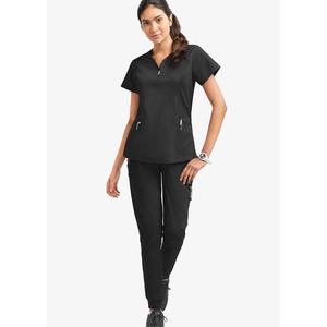 Conjuntos de Uniformes Quirúrgicos de Manga Corta para Mujer, Color Morado, Personalizados, de Poliéster y Algodón, Trajes para Médicos de Hospital, Uniformes de Enfermera - Product Image 6