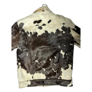 Blouson en cuir de vachette pour homme, col montant, logo personnalisé, coupe ajustée, coupe-vent et respirant, vente en gros - Product Image 6