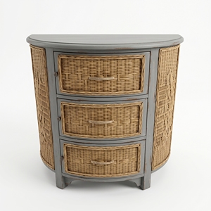 Batam Nakas Drawer Mahogany Wood Frame <b>Rattan</b> Lacak Weaving Premium Chest of Drawers Luxury <b>Bedside</b> <b>Table</b> Cabinet Furniture - Product Image 1