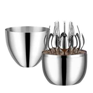 Ensemble de couverts en acier inoxydable de qualité supérieure, cuillère, fourchette, couteau, finition miroir, ensemble de vaisselle de luxe, ensemble de vaisselle de table, ensemble de cuisine - Product Image 4